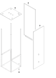 Höger panelplåt till IVT och Bosch Värmepumpar