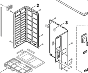 002C. Plåt Vänster sida utedelen till Nordic Inverter/Bosch Compress