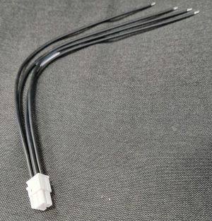 DR R-S 4-polig, 2 radig Molex Mini Fit JR kontakt med 30cm kabel